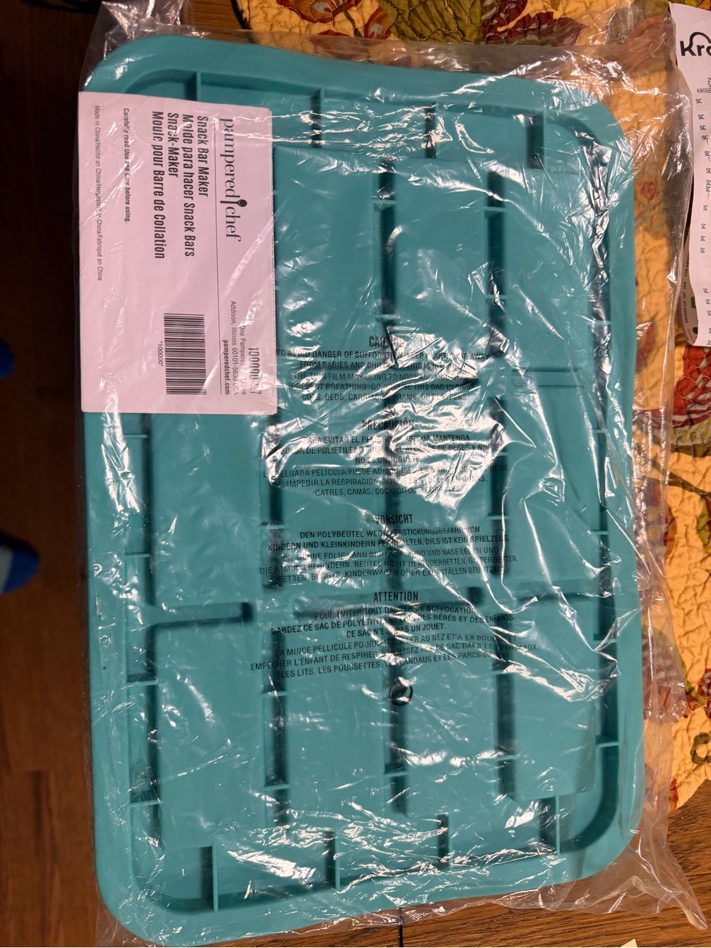 Pampered Chef Teal Storage Lid - Turquoise/Teal